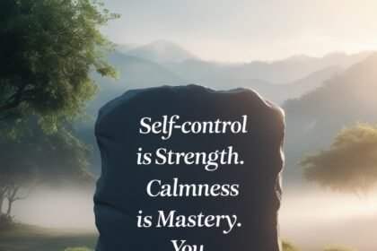 Self-Control Is Strength. Calmness Is Mastery. You – Tymoff