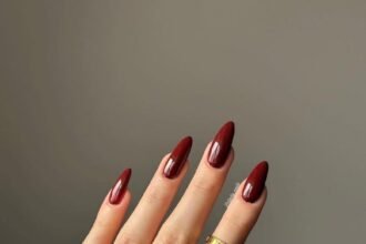 coffin autumn/fall nails