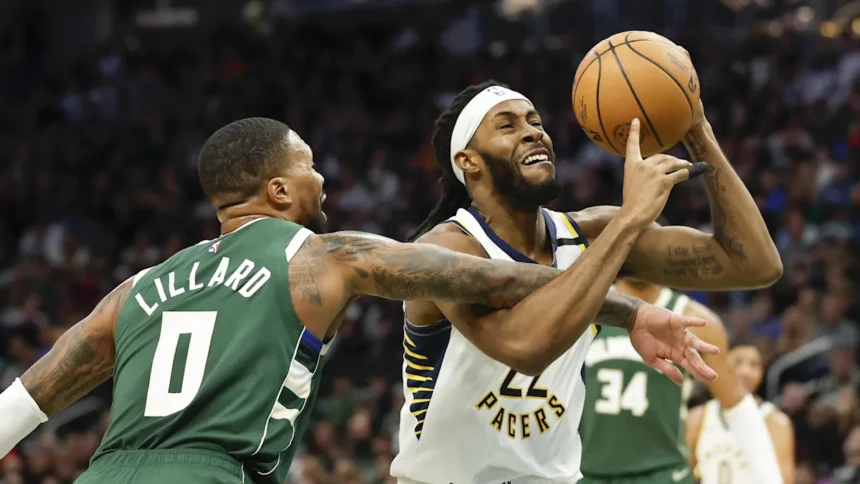 milwaukee bucks vs pacers match player stats